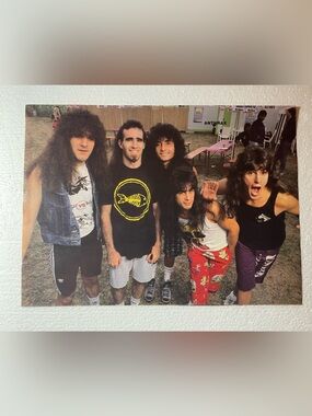 Vintage Band pinup of Anthrax